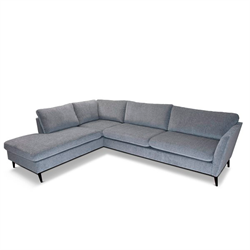 Chaiselong sofa | Jakob | Venstrevendt 2 x nakkestøtte | Lysegrå